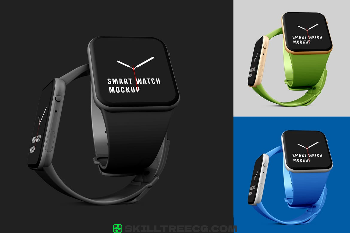 Smart Watch Mockup - Vol 01（167373）-技能树
